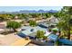 Aerial view showing house, pool, and mountain views at 6819 E Grandview Dr, Scottsdale, AZ 85254