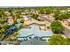 Aerial view showcasing house, backyard, and pool at 6819 E Grandview Dr, Scottsdale, AZ 85254