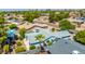 Aerial view highlighting house features and landscaping at 6819 E Grandview Dr, Scottsdale, AZ 85254