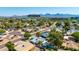 Aerial view of house location with mountain backdrop at 6819 E Grandview Dr, Scottsdale, AZ 85254