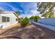 Landscaped backyard with gravel and trees at 6819 E Grandview Dr, Scottsdale, AZ 85254