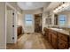 Spacious bathroom with large shower and tile flooring at 9325 E Paraiso Dr, Scottsdale, AZ 85255