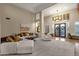 Open living room with comfortable seating and high ceilings at 9325 E Paraiso Dr, Scottsdale, AZ 85255