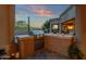 Built-in grill and prep area for al fresco dining at 9325 E Paraiso Dr, Scottsdale, AZ 85255