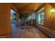 Relaxing patio with hanging chairs and tranquil views at 9325 E Paraiso Dr, Scottsdale, AZ 85255