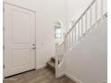 Bright entryway with stairs and tile flooring at 651 S Del Rancho Cir, Mesa, AZ 85208