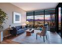 Modern living room with city views and comfortable seating at 7180 E Kierland Blvd # 1115, Scottsdale, AZ 85254