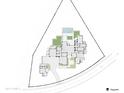 Home site plan showing house footprint and surrounding lot at 36421 N 105Th Pl, Scottsdale, AZ 85262
