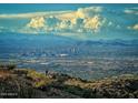 Stunning aerial view showcasing city skyline and mountain backdrop at 1825 E Adams St, Phoenix, AZ 85034