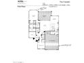 First floor plan showcasing a spacious layout with 2 beds, 2 baths, and a 2-car garage at 42833 W Mallard Rd, Maricopa, AZ 85138