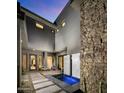 Private courtyard with water feature and seating area at 37200 N Cave Creek Road Rd # 1125, Scottsdale, AZ 85262