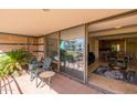Spacious patio with access to the living area at 7131 E Rancho Vista Dr # 4007, Scottsdale, AZ 85251