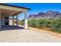 Covered patio with mountain views at 723 N Moon Rd, Apache Junction, AZ 85119