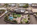 Aerial view of home with pool and expansive yard at 602 W Ridgecrest Rd, Phoenix, AZ 85086