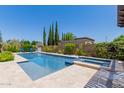 Inviting backyard oasis with a sparkling pool and spa at 3314 E Azalea Dr, Gilbert, AZ 85298