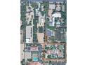 Aerial view showcasing the property's expansive grounds and location at 3831 E Huber St, Mesa, AZ 85205