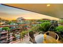 Private balcony overlooking the complex and mountains at 7137 E Rancho Vista Dr # 7008, Scottsdale, AZ 85251