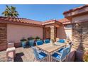 Inviting courtyard with seating area, perfect for outdoor dining at 16222 W Talara Way, Surprise, AZ 85374