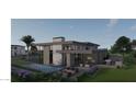 Luxury home with a pool and outdoor patio area at 6879 E Palma Vita Dr, Paradise Valley, AZ 85253