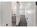 Modern bathroom with double vanity and walk-in shower at 3368 W Judd Rd, San Tan Valley, AZ 85144