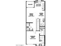 Second floor plan featuring a primary suite, kitchen, dining area, and balcony at 7577 W Darrow St, Laveen, AZ 85339