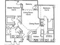 Two-bedroom floor plan with spacious living room, kitchen and balcony at 15802 N 71St St # 307, Scottsdale, AZ 85254