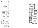 Two-story floor plan featuring 3 bedrooms, 2.5 baths, and a 2-car garage at 2929 N Evergreen St, Buckeye, AZ 85396