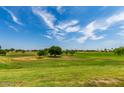 Lush green golf course with trees under a bright blue sky at 16044 S 28Th St, Phoenix, AZ 85048