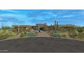 Luxury home with desert landscaping and a large driveway at 10308 E Filaree Ln, Scottsdale, AZ 85262