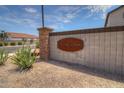 Arroyo Grande community entrance sign with stone and block wall accents at 1130 E Westwood Dr, Casa Grande, AZ 85122