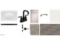 Image showcases bathroom vanity, faucet, cabinet, and tile options at 2690 E Abe Truckle Ave, San Tan Valley, AZ 85140
