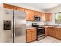 Modern kitchen featuring stainless steel appliances at 15818 N 25Th St # 112, Phoenix, AZ 85032