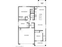 3-bedroom, 2-bathroom floor plan with 2-car garage and covered patio at 10347 N 115Th Ave, Youngtown, AZ 85363