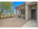 Front patio with seating area, perfect for relaxing and enjoying the outdoors at 1848 S Descanso Rd, Apache Junction, AZ 85119