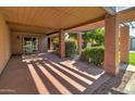 Brick patio with covered pergola at 292 Leisure World --, Mesa, AZ 85206
