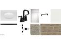 Bathroom features vanity, sink, faucet, and modern finishes at 2622 E Homesteader Rd, San Tan Valley, AZ 85140