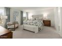 Bright bedroom with a comfy bed and stylish decor at 5749 S 243Rd Dr, Buckeye, AZ 85326