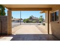 View from covered entryway showcasing a mountain view at 2316 E Betty Elyse Ln, Phoenix, AZ 85022