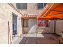 Small patio area with a storage shed at 6842 W Devonshire Ave, Phoenix, AZ 85033