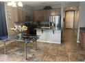 Spacious kitchen featuring stainless steel appliances and an island at 9225 N 182Nd Ln, Waddell, AZ 85355