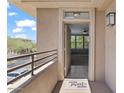 Private balcony with door access to condo unit at 20100 N 78Th Pl # 2179, Scottsdale, AZ 85255