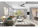 Spacious living room with comfortable seating and large windows at 20100 N 78Th Pl # 2179, Scottsdale, AZ 85255