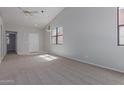 Simple dining area with carpet flooring and neutral walls at 6730 E Preston St # 33, Mesa, AZ 85215