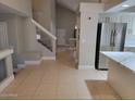 Open kitchen with view of staircase at 427 E Mayfield Dr, San Tan Valley, AZ 85143