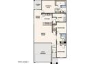 Floor plan showing a 3 bedroom, 2 bath home with a 2-car garage at 1364 W Hopi Dr, Coolidge, AZ 85128