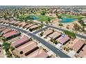 Aerial view showing home's location near golf course at 523 N Rainbow Way, Casa Grande, AZ 85194