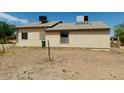 Rear view of a single-story house with a large backyard at 51631 W Turney Ln, Maricopa, AZ 85139