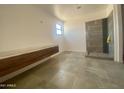 Contemporary bathroom with floating vanity and large shower at 507 E Mountain View Rd, Phoenix, AZ 85020