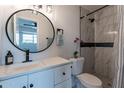 Modern bathroom with updated fixtures and a walk-in shower at 6757 N 44Th Ave, Glendale, AZ 85301