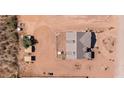 Aerial view of single-story home with large lot at 23919 W Pinnacle Vista Ln, Wittmann, AZ 85361